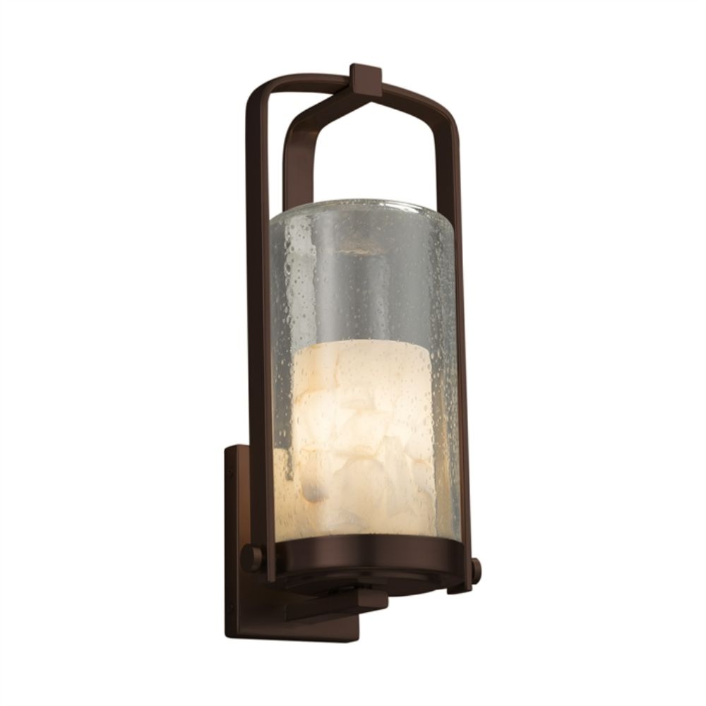 Justice Design Group ALR-7584W-10-DBRZ Atlantic Large Outdoor Wall Sconce in Dark Bronze