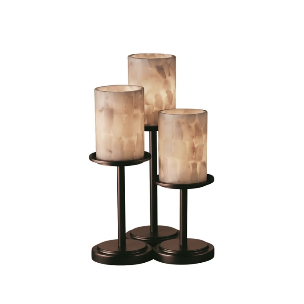 Justice Design Group ALR-8797-10-NCKL-LED3-2100 Dakota 3-Light Table Lamp - LED in Brushed Nickel