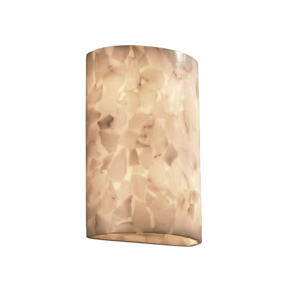 Justice Design Group ALR-8857 ADA Small Cylinder Wall Sconce in Alabaster Rocks