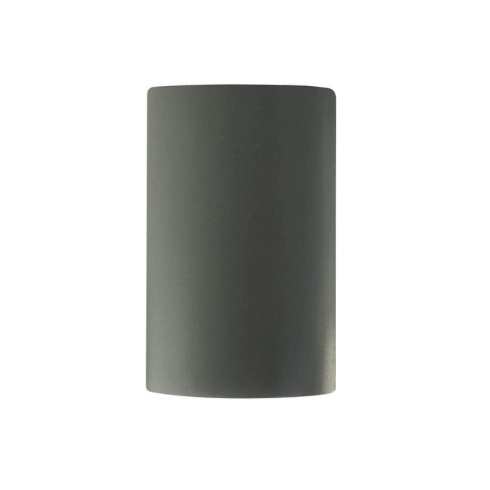 Justice Design Group CER-0940-SLTR-LED1-1000 Small LED Cylinder - Closed Top in Tierra Red Slate