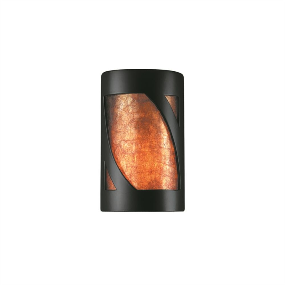 Justice Design Group CER-7325-PATR-LED1-1000 Small LED Lantern - Open Top & Bottom in Rust Patina