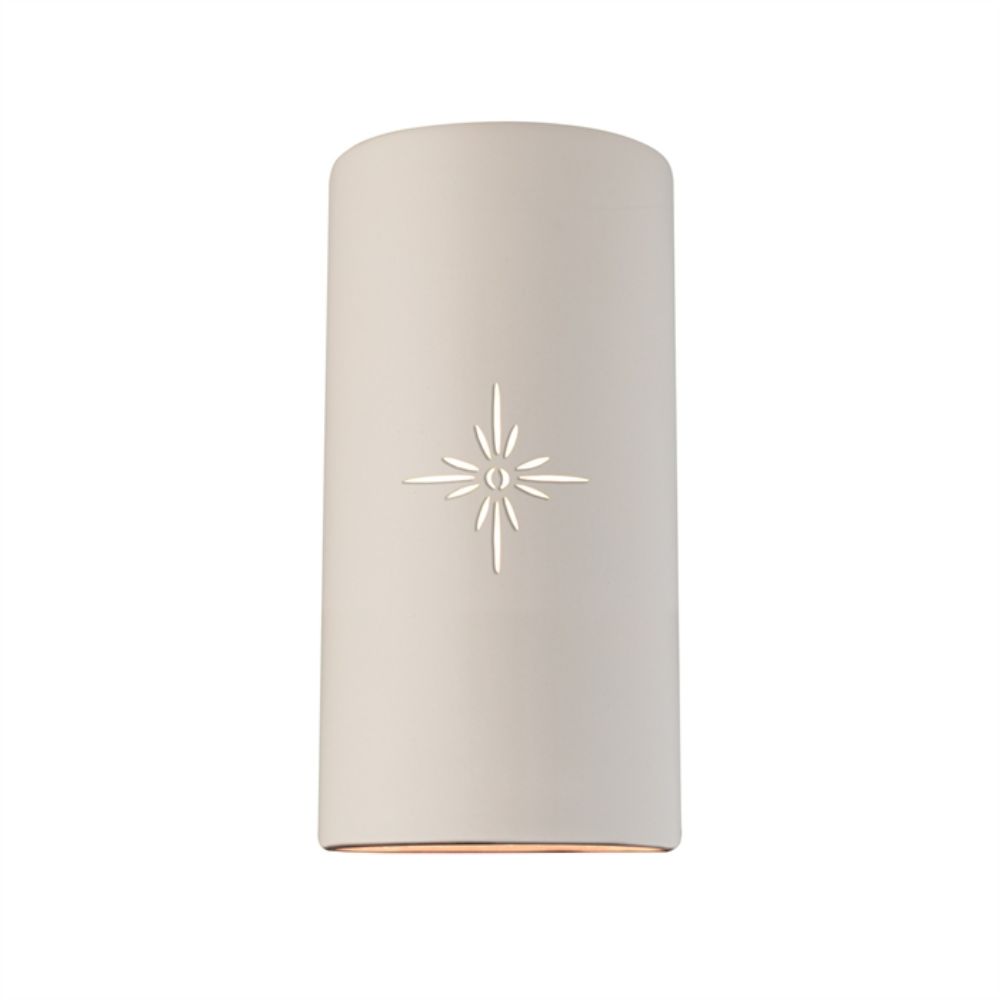 Justice Design Group CER-9025-BSH Sun Dagger Really Big Cylinder - Open Top & Bottom in Gloss Blush