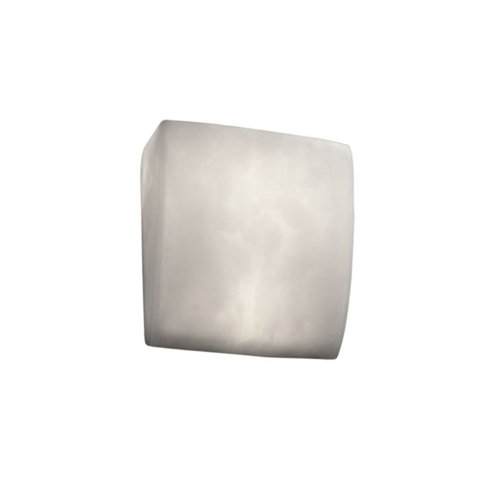 Justice Design Group CLD-5120 ADA Square Wall Sconce in Clouds Resin