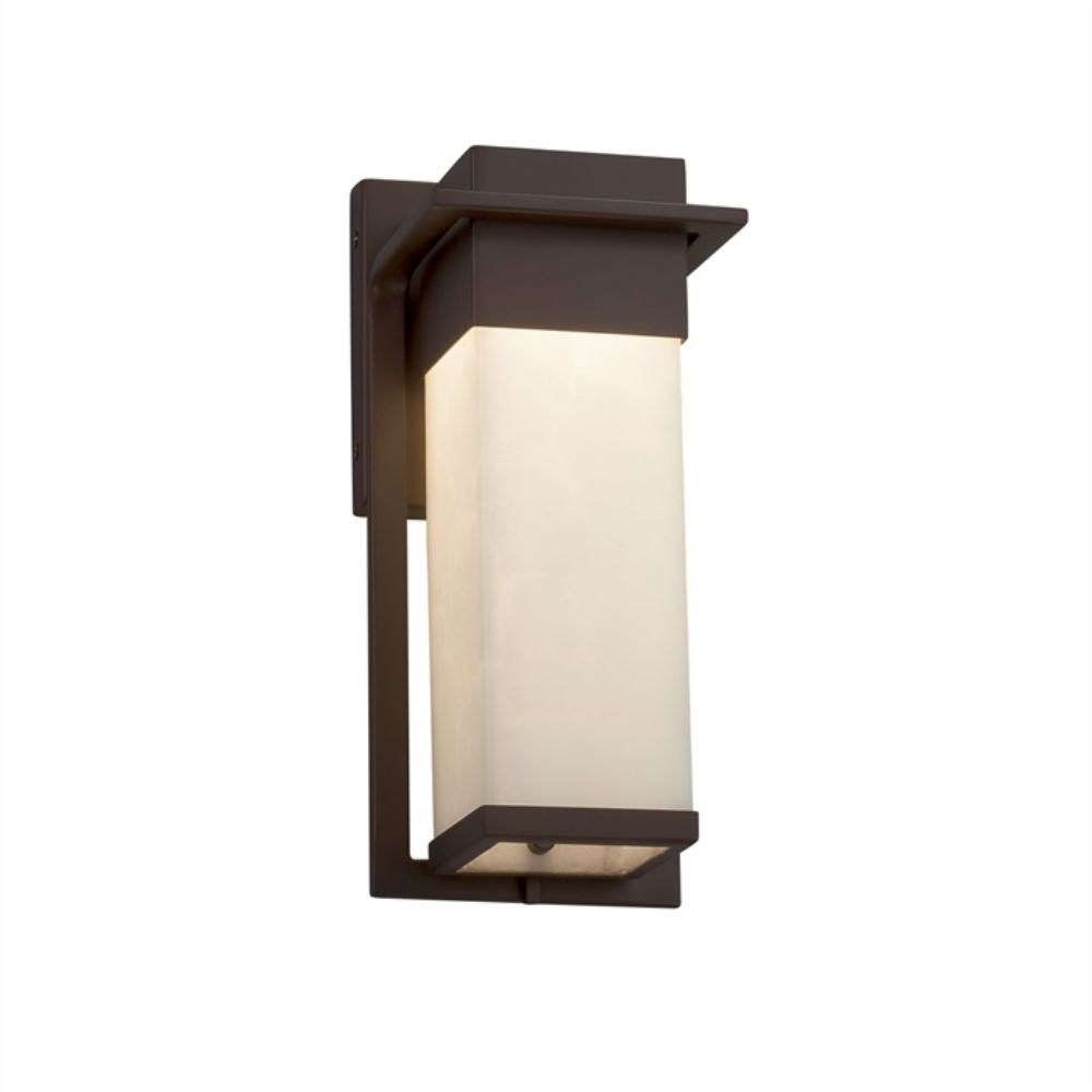 Justice Design Group CLD-7541W-DBRZ Pacific Small Outdoor LED Wall Sconce in Dark Bronze