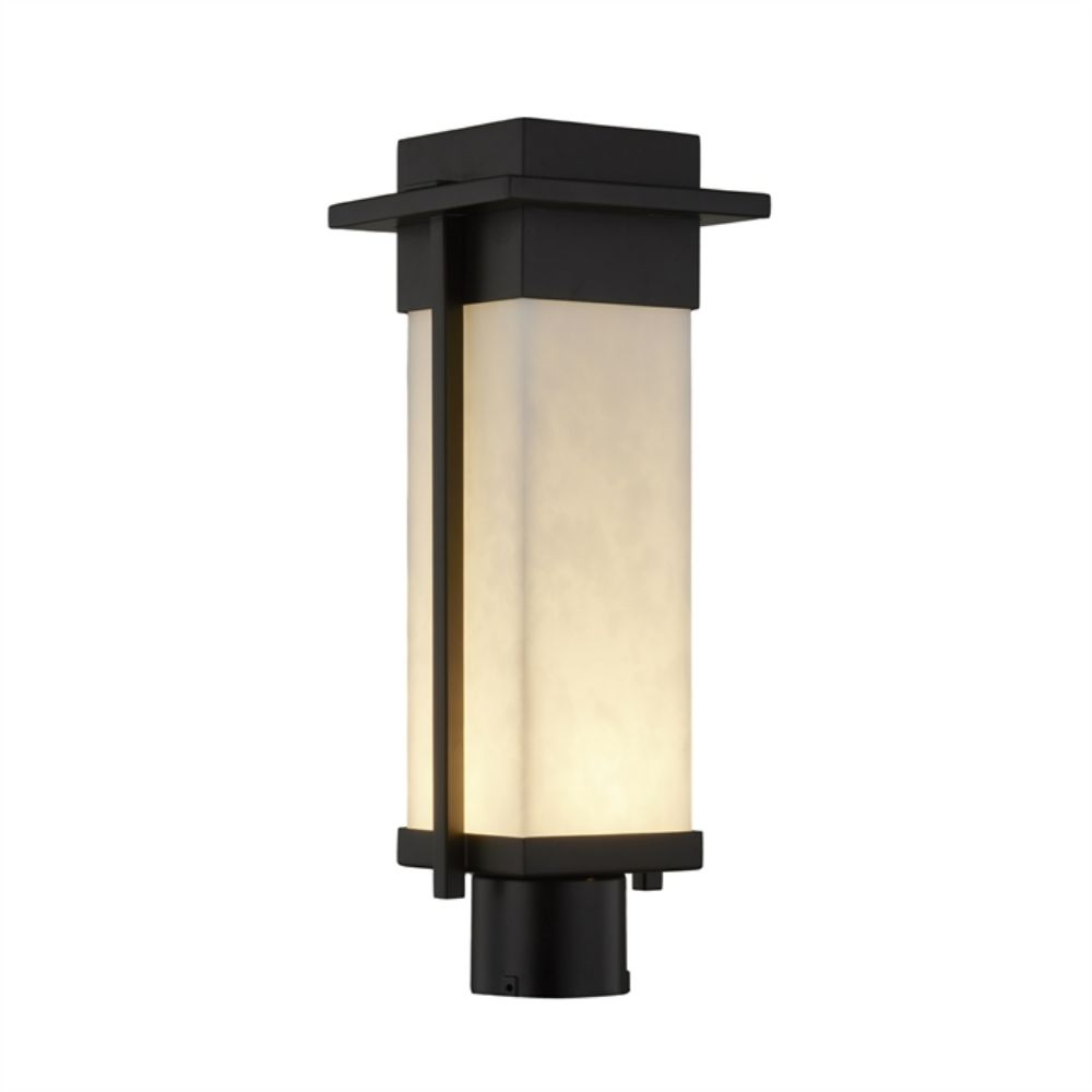 Justice Design Group CLD-7542W-NCKL Pacific 7" LED Post Light (Outdoor) in Brushed Nickel