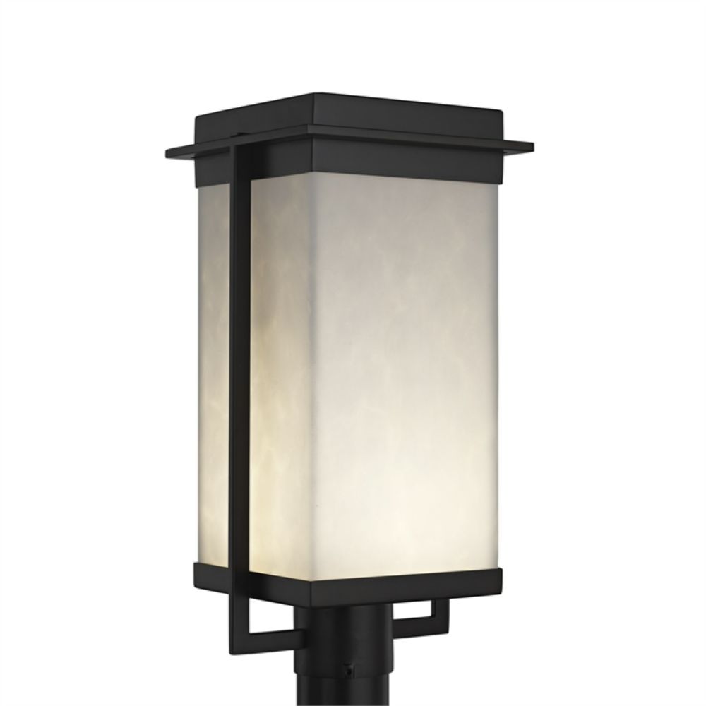 Justice Design Group CLD-7543W-MBLK Pacific LED Post Light (Outdoor) in Matte Black
