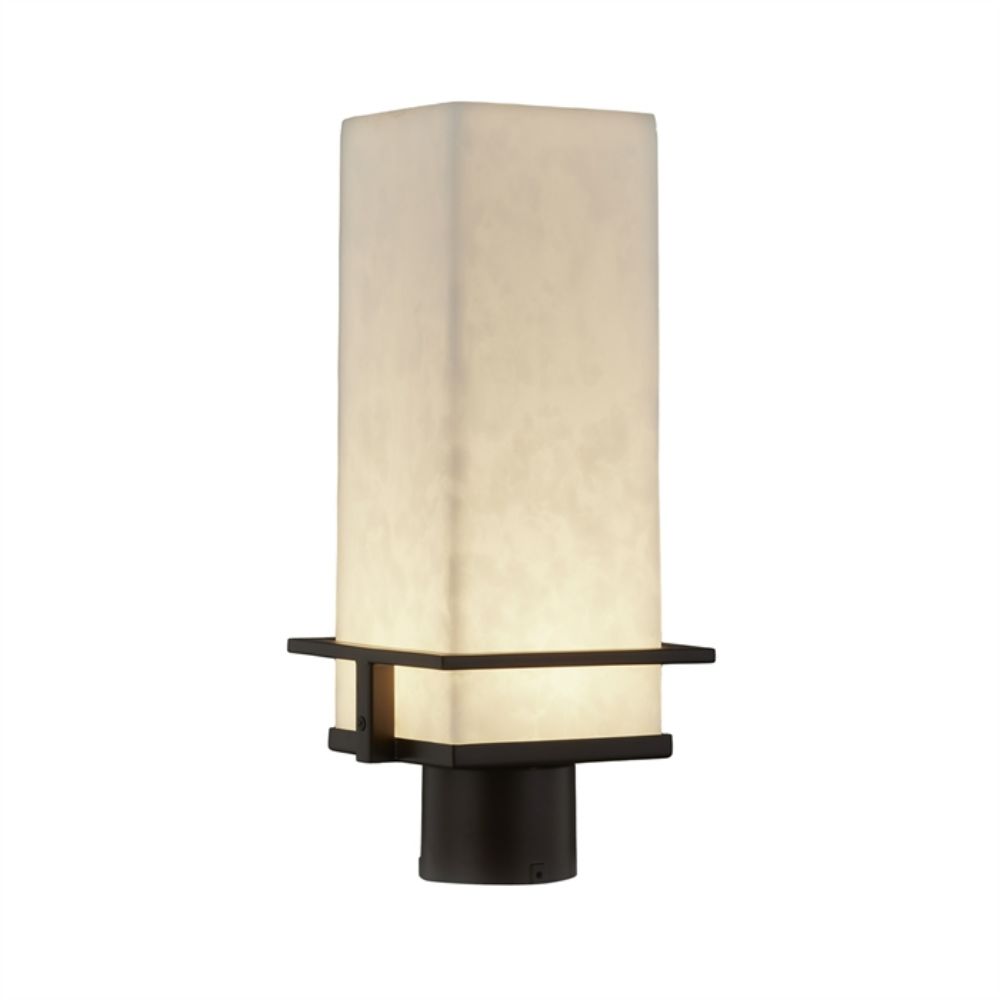 Justice Design Group CLD-7573W-NCKL Avalon 7" LED Post Light (Outdoor) in Brushed Nickel