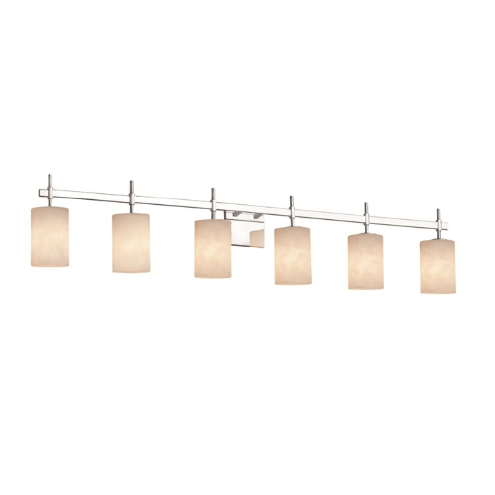 Justice Design Group CLD-8416-10-CROM Union 6-Light Bath Bar in Polished Chrome