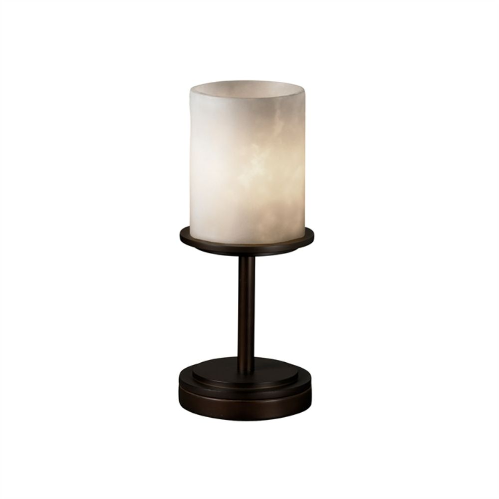 Justice Design Group CLD-8798-10-DBRZ Dakota 1-Light Table Lamp (Short) in Dark Bronze