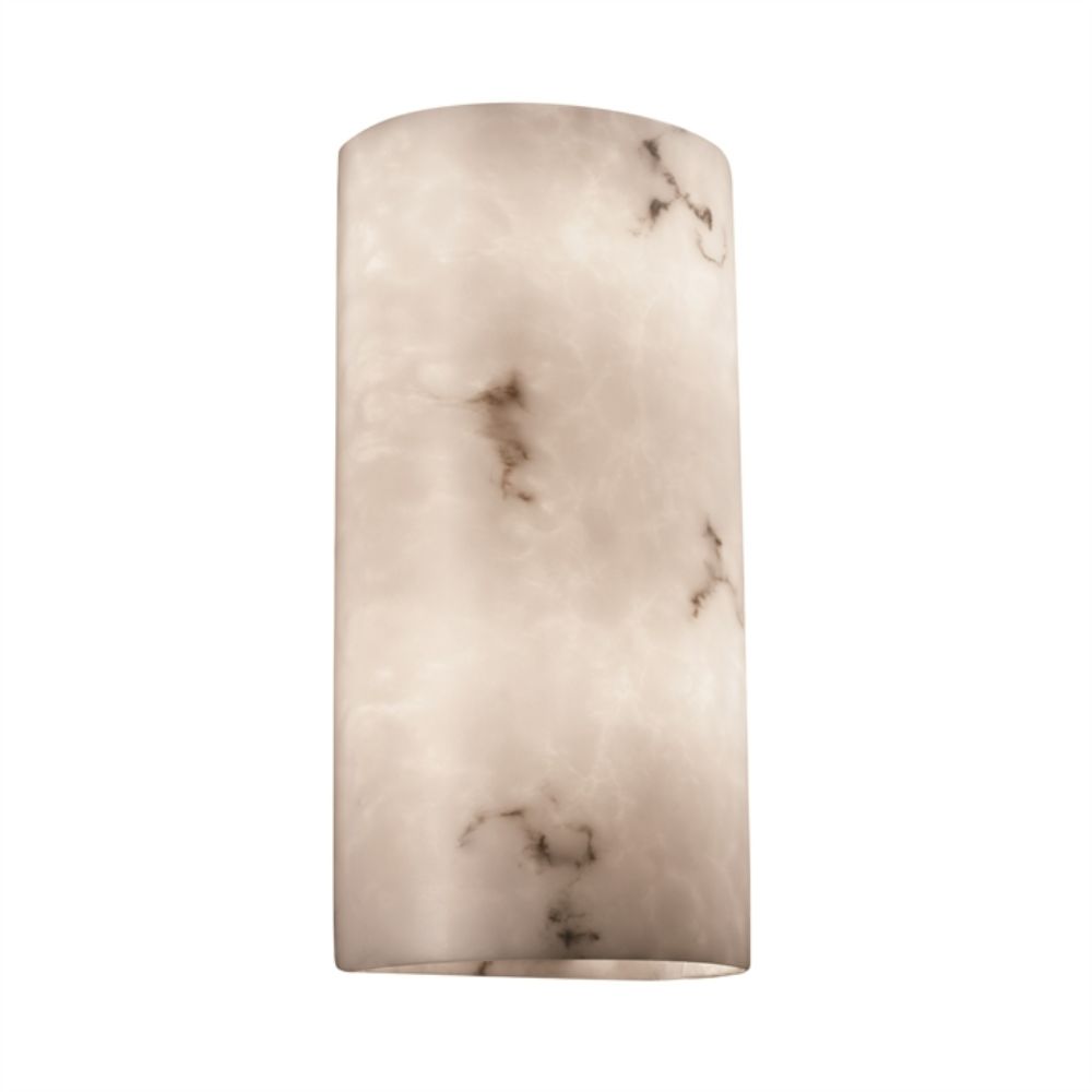 Justice Design Group FAL-1165 Really Big Cylinder - Open Top & Bottom in Faux Alabaster Resin
