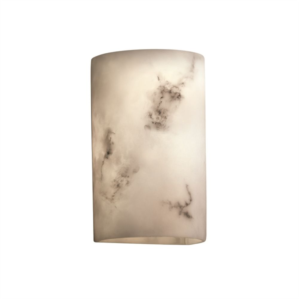 Justice Design Group FAL-1265W Large Cylinder - Open Top & Bottom - Outdoor in Faux Alabaster Resin