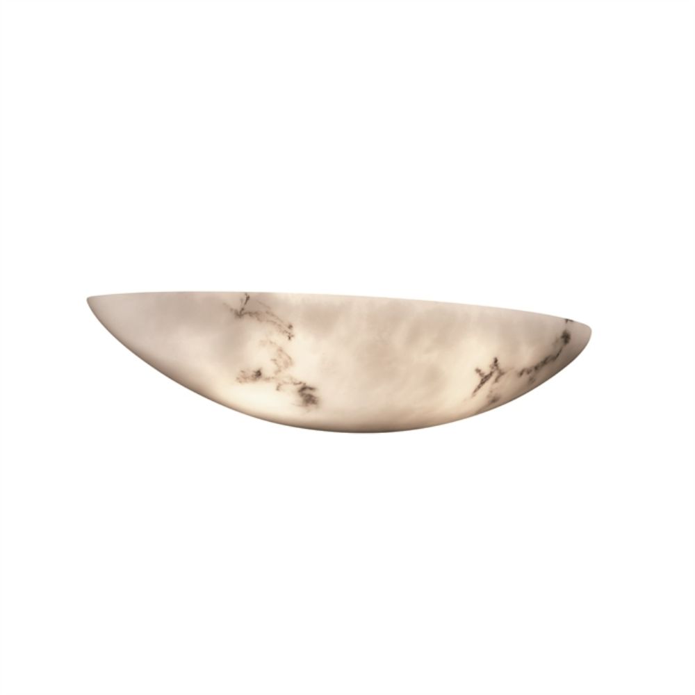 Justice Design Group FAL-4210-LED2-2000 ADA Small Sliver Wall Sconce - LED in Faux Alabaster Resin