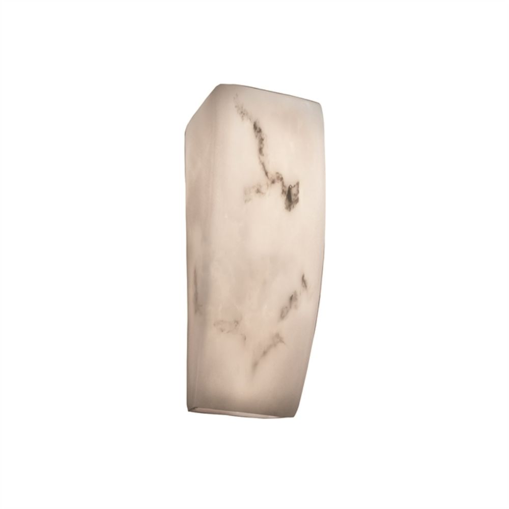 Justice Design Group FAL-5135 ADA Rectangle Wall Sconce in Faux Alabaster Resin