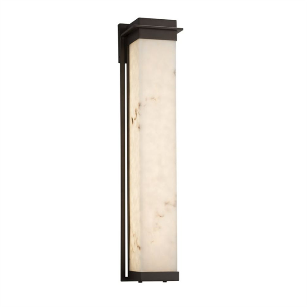 Justice Design Group FAL-7546W-MBLK Pacific 36" LED Outdoor Wall Sconce in Matte Black