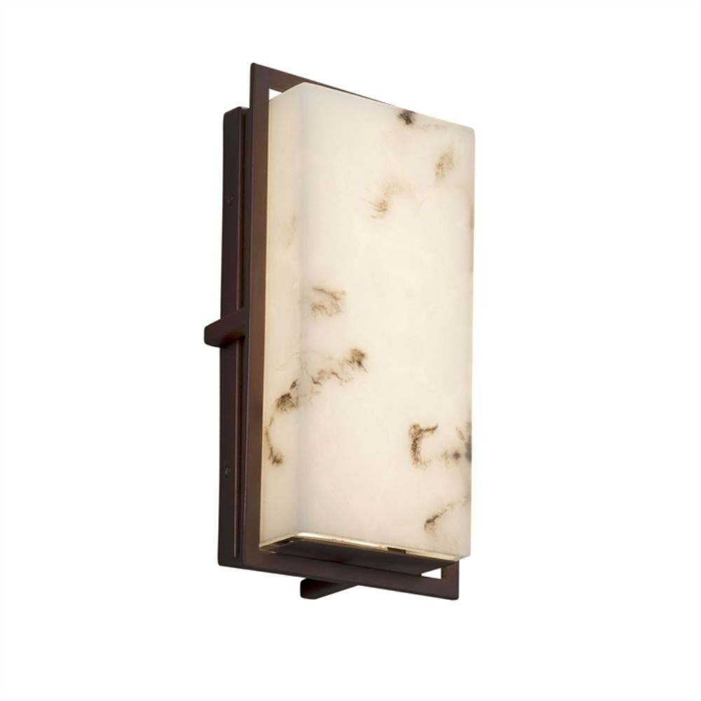 Justice Design Group FAL-7562W-NCKL Avalon Small ADA Outdoor/Indoor LED Wall Sconce in Brushed Nickel