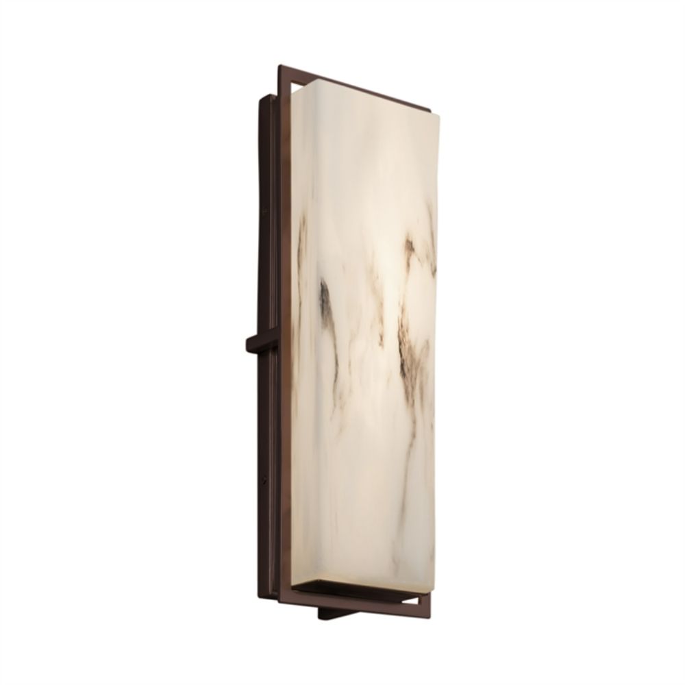 Justice Design Group FAL-7564W-NCKL Avalon Large ADA Outdoor/Indoor LED Wall Sconce in Brushed Nickel