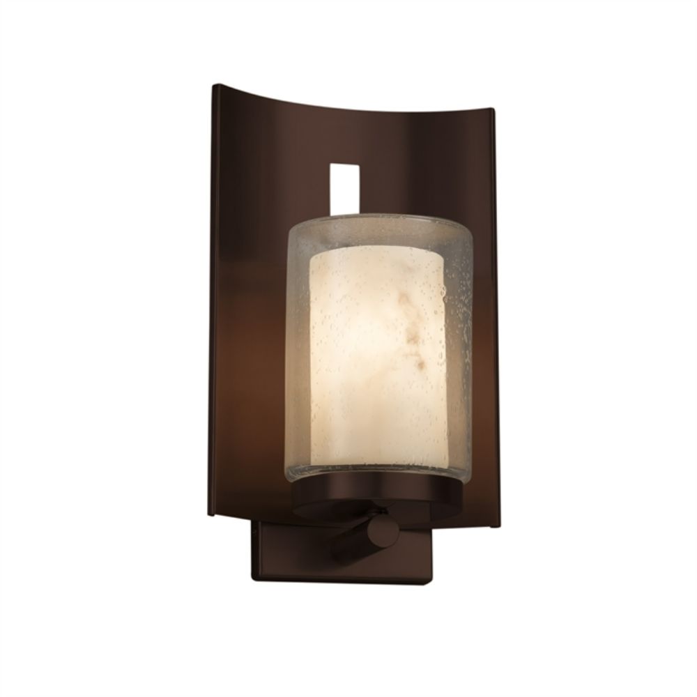 Justice Design Group FAL-7591W-10-DBRZ Embark 1-Light Outdoor Wall Sconce in Dark Bronze