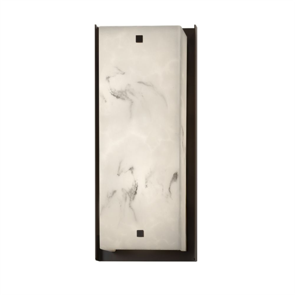 Justice Design Group FAL-7652W-MBLK Carmel ADA LED Outdoor Wall Sconce in Matte Black