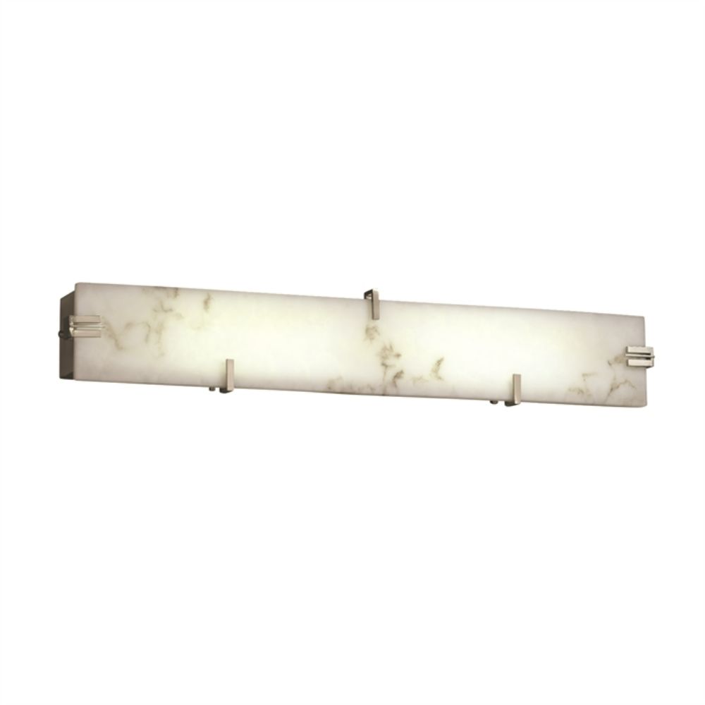 Justice Design Group FAL-8880-NCKL Clips 36" Linear Wall/Bath LED in Brushed Nickel