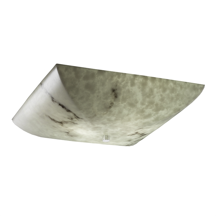 Justice Design Group FAL-9672-25-CROM 24" Semi-Flush Bowl W/ GU24-LED Lamping in Polished Chrome
