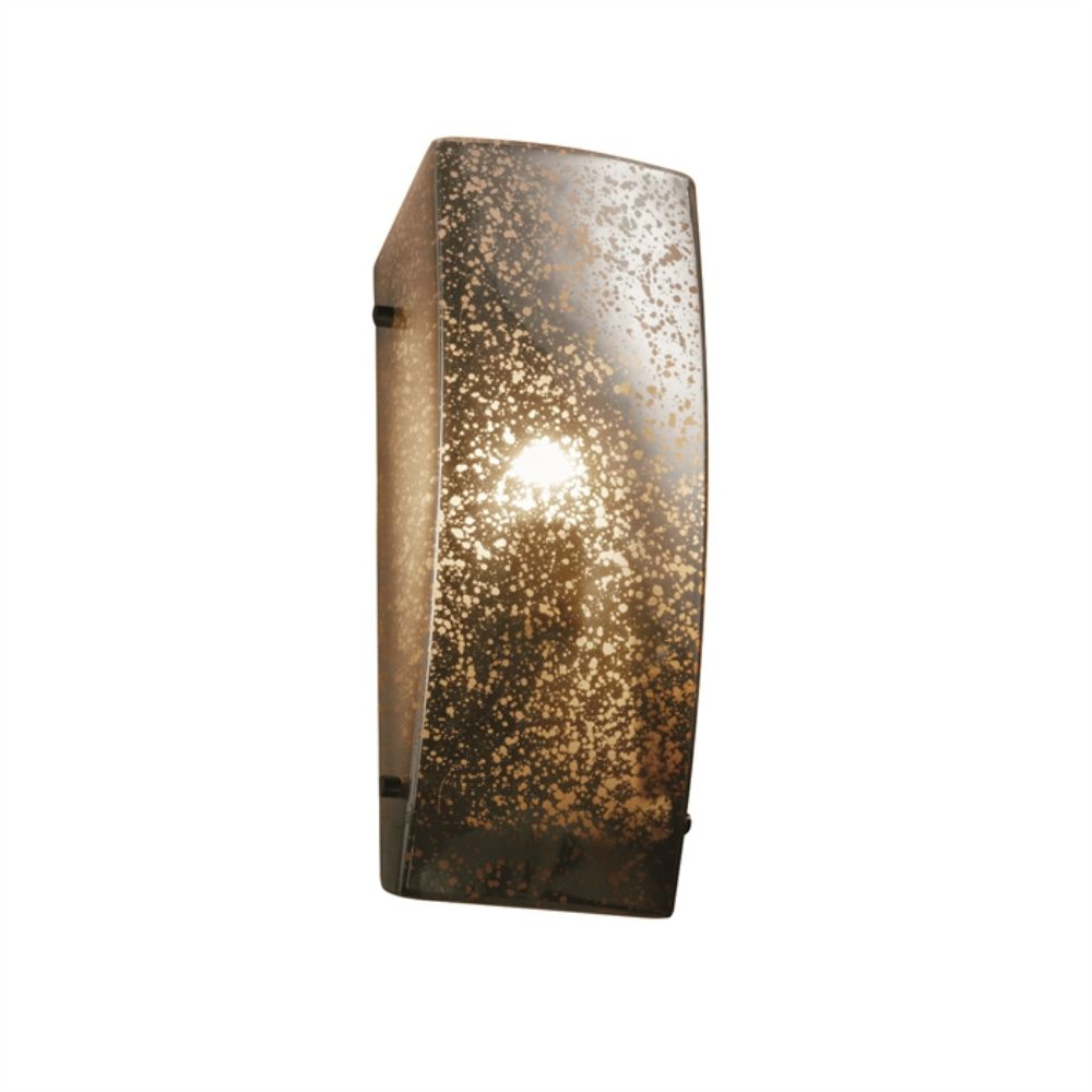 Justice Design Group FSN-5135-MROR-DBRZ ADA Rectangle Wall Sconce in Dark Bronze