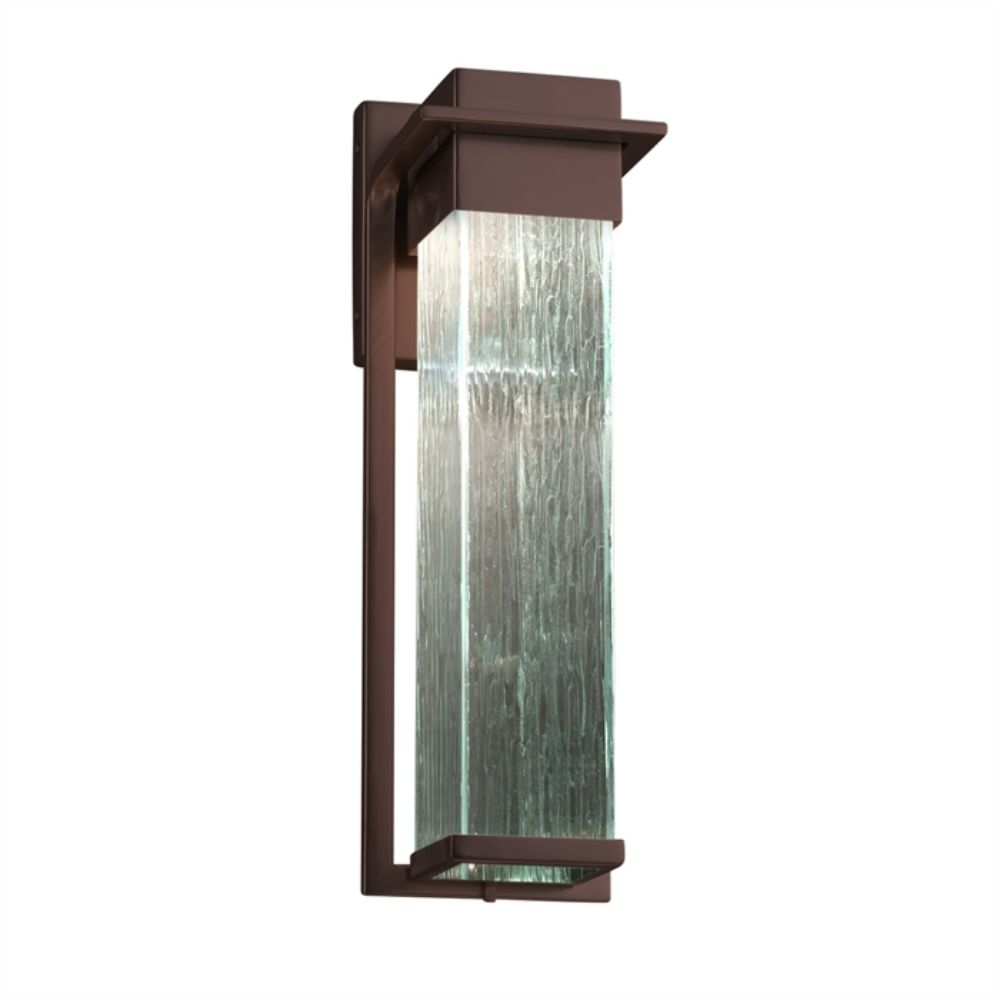Justice Design Group FSN-7544W-RAIN-NCKL Pacific Large Outdoor LED Wall Sconce in Brushed Nickel
