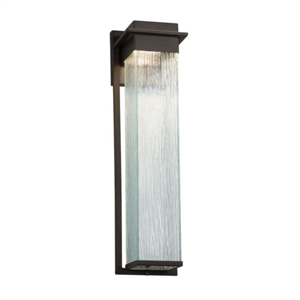 Justice Design Group FSN-7545W-RAIN-DBRZ Pacific 24" LED Outdoor Wall Sconce in Dark Bronze