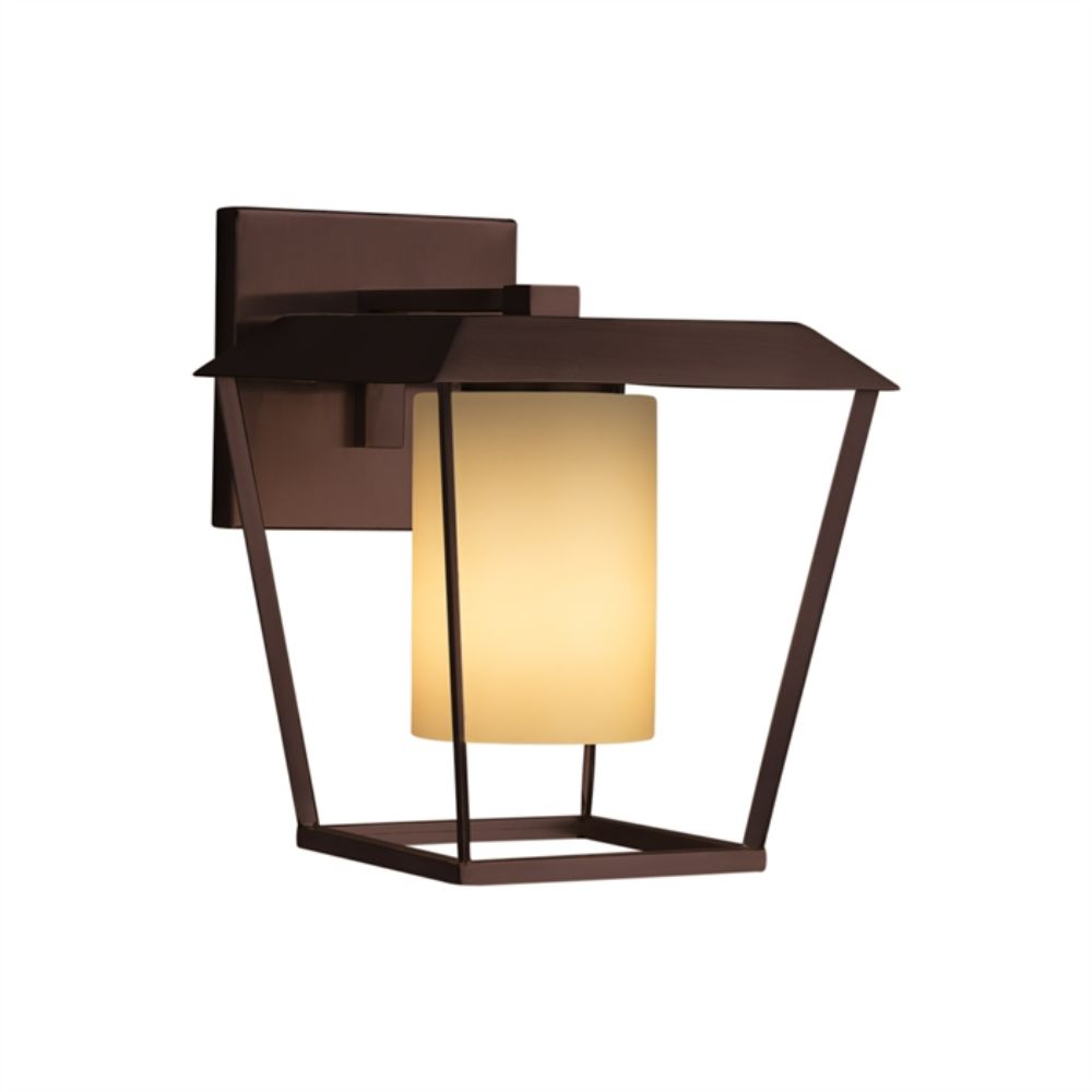 Justice Design Group FSN-7554W-10-ALMD-NCKL Patina Large 1-Light Outdoor Wall Sconce in Brushed Nickel