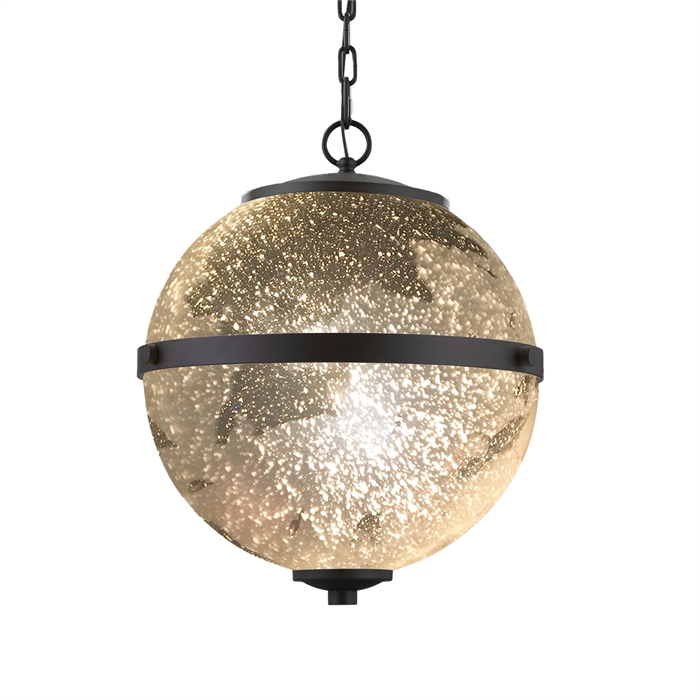 Justice Design Group FSN-8040-MROR-CROM-LED4-2800 Imperial 17" LED Hanging Globe in Polished Chrome
