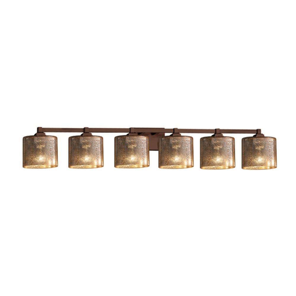 Justice Design Group FSN-8436-30-MROR-DBRZ-LED6-4200 Regency 6-Light LED Bath Bar in Dark Bronze