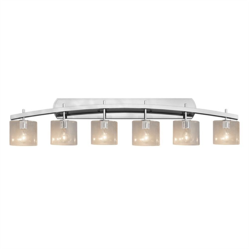 Justice Design Group FSN-8596-30-SEED-MBLK-LED6-4200 Archway 6-Light LED Bath Bar in Matte Black