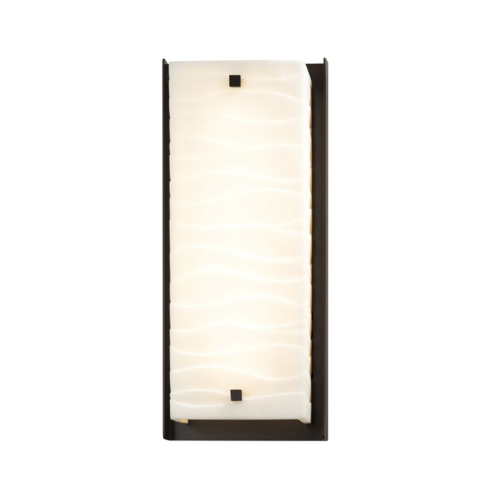 Justice Design Group PNA-7652W-WAVE-NCKL Carmel ADA LED Outdoor Wall Sconce in Brushed Nickel