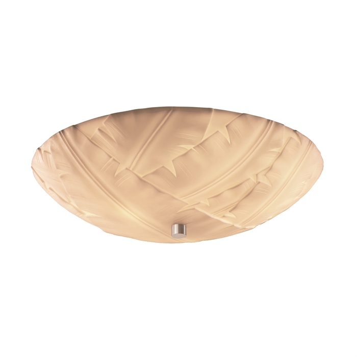 Justice Design Group PNA-9672-35-BANL-DBRZ 24" Semi-Flush Bowl W/ GU24-LED Lamping in Dark Bronze