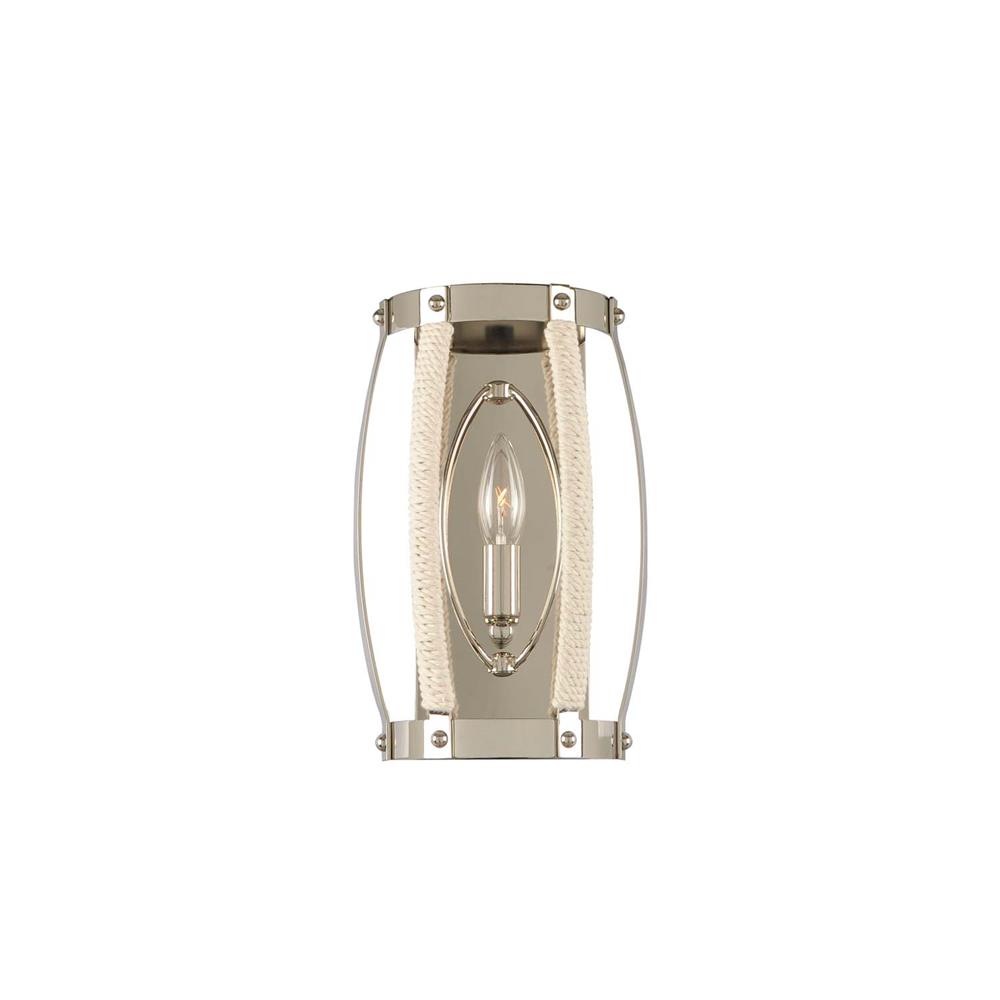 Kalco 312520PN 1 Light ADA Wall Sconce in Polished Nickel