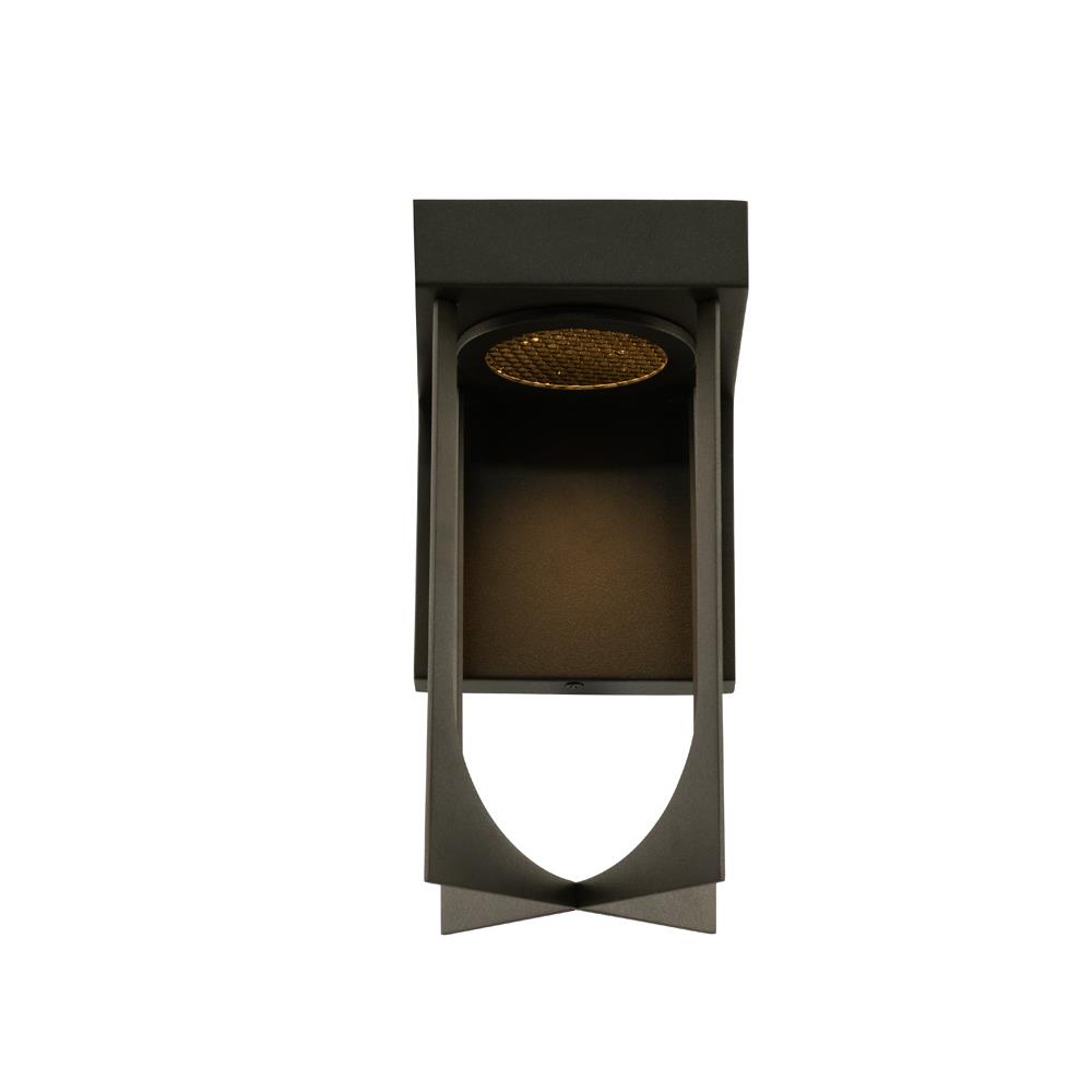 Kalco 405221MB Outdoor Optika Small LED Wall Sconce in Matte Black