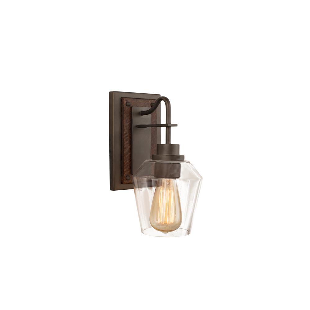 Kalco 508720BS Allegheny 1 Light Wall Sconce in Brownstone