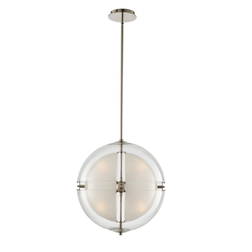 Kalco 509752PN Sussex 18 Inch Pendant in Polished Nickel