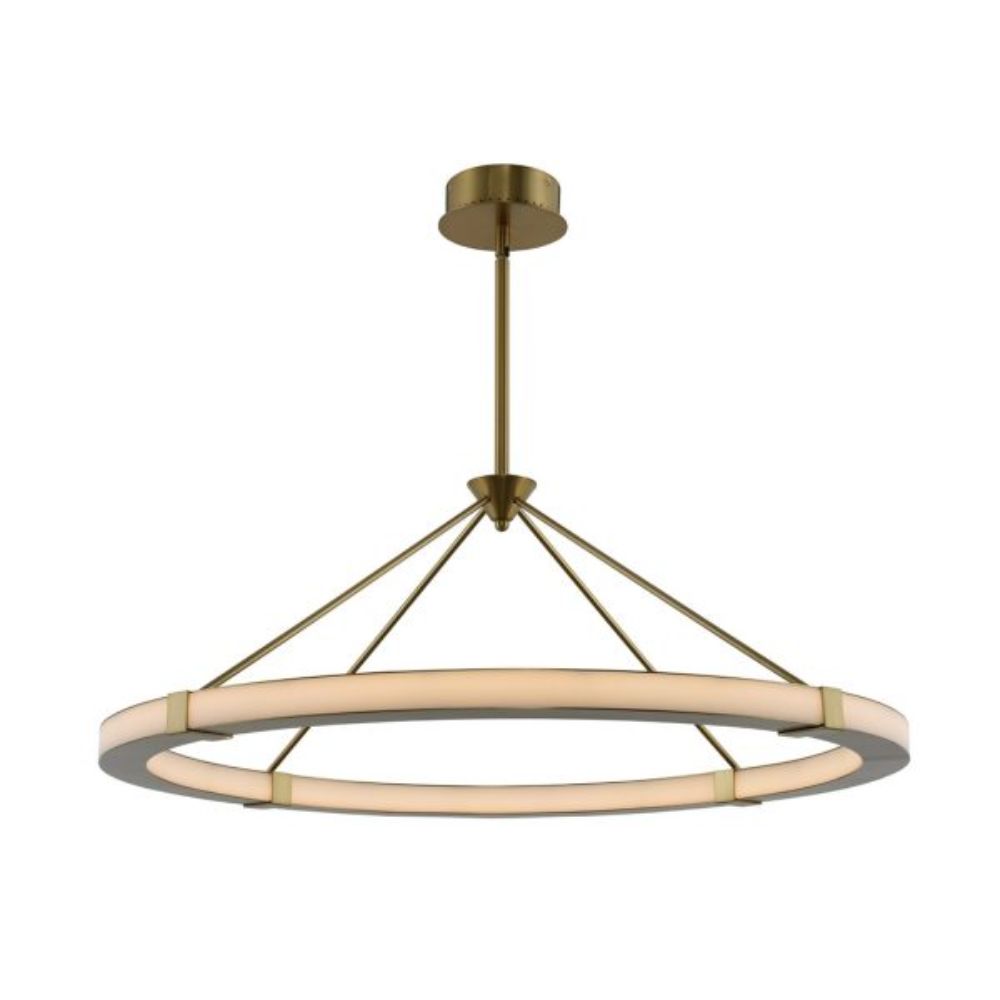 Kalco 509952WB Lavo 39 Inch Round LED Pendant in Winter Brass