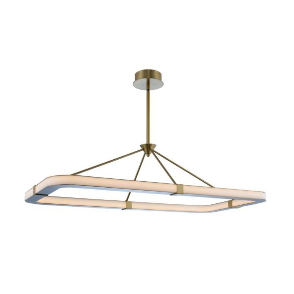 Kalco 509961WB Lavo 48 Inch LED Island in Winter Brass