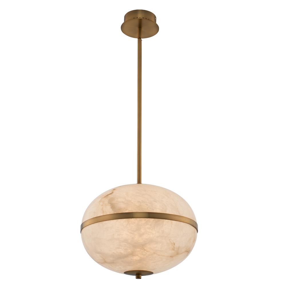 Kalco 512555WB Canterbury 16 Inch LED Pendant in Winter Brass