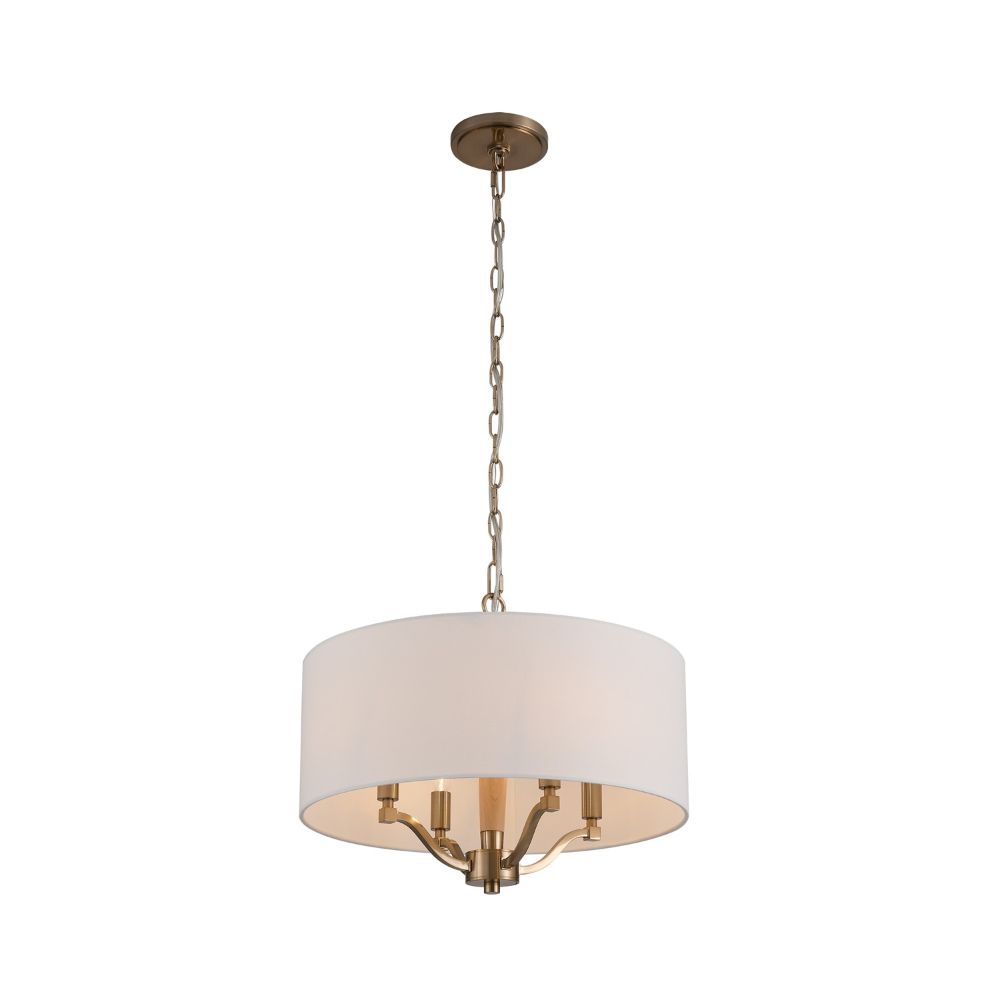 Kalco 518945BCG Curva Drum Chandelier in Brushed Champagne Gold