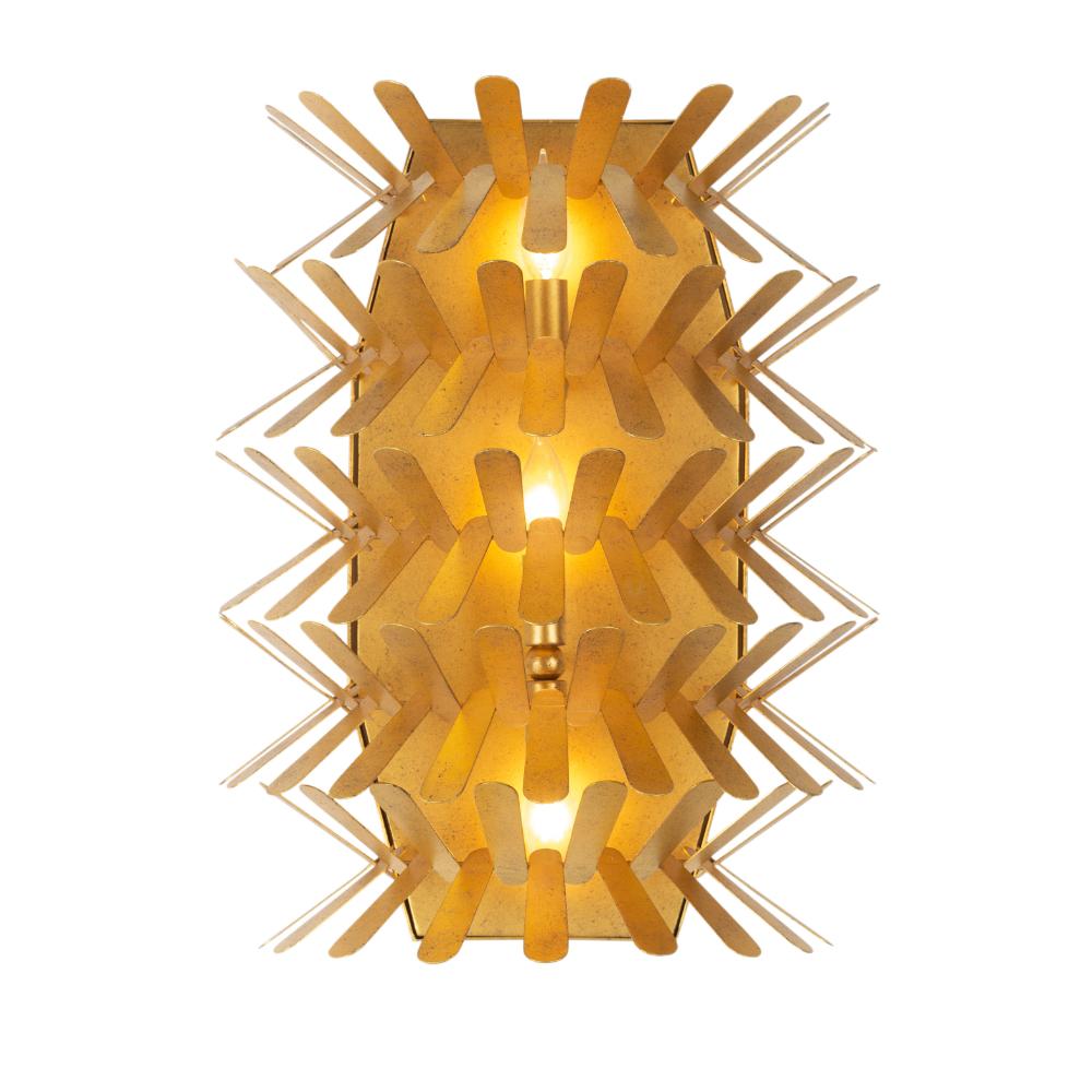 Kalco 520121OL Wall Sconce in Oxidized Gold Leaf