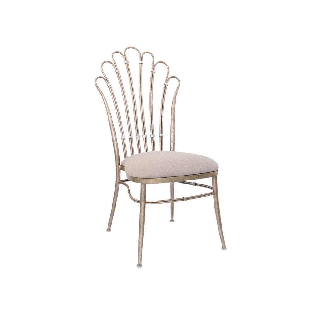 Kalco 800201PT Dining Chair Without Arms (SET OF 2) in Platinum