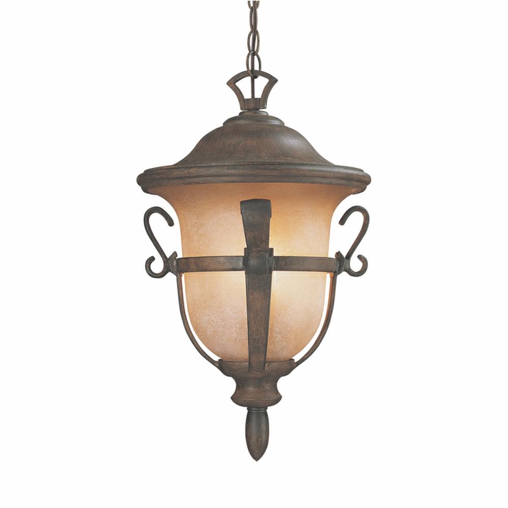 Kalco 9396WT Tudor Outdoor 3 Light Medium Hanging Lantern