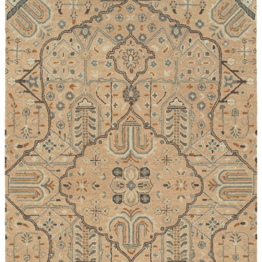Kaleen Rugs 3218-97 Helena Collection 2 Ft 6 In x 12 Ft Runner Rug in Salmon