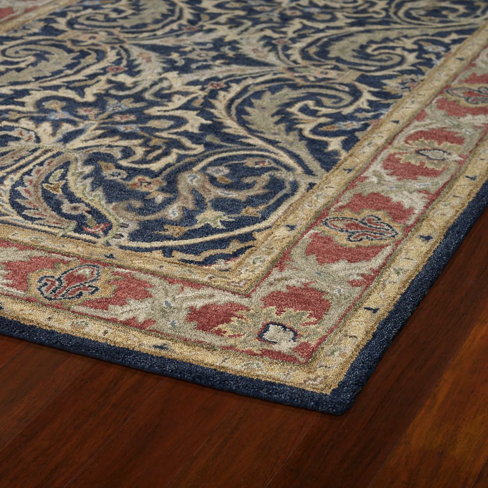 Kaleen Rugs 4050-17 Solomon Collection 5 Ft x 7 Ft 9 In Rectangle Rug in Blue 
