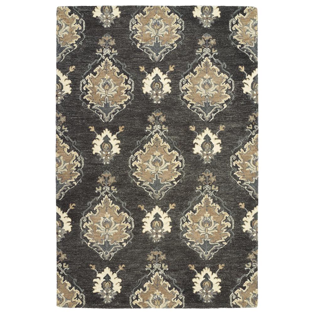Kaleen Rugs 5306-38 Brooklyn Collection 5 Ft x 7 Ft 6 In Rectangle Rug in Charcoal