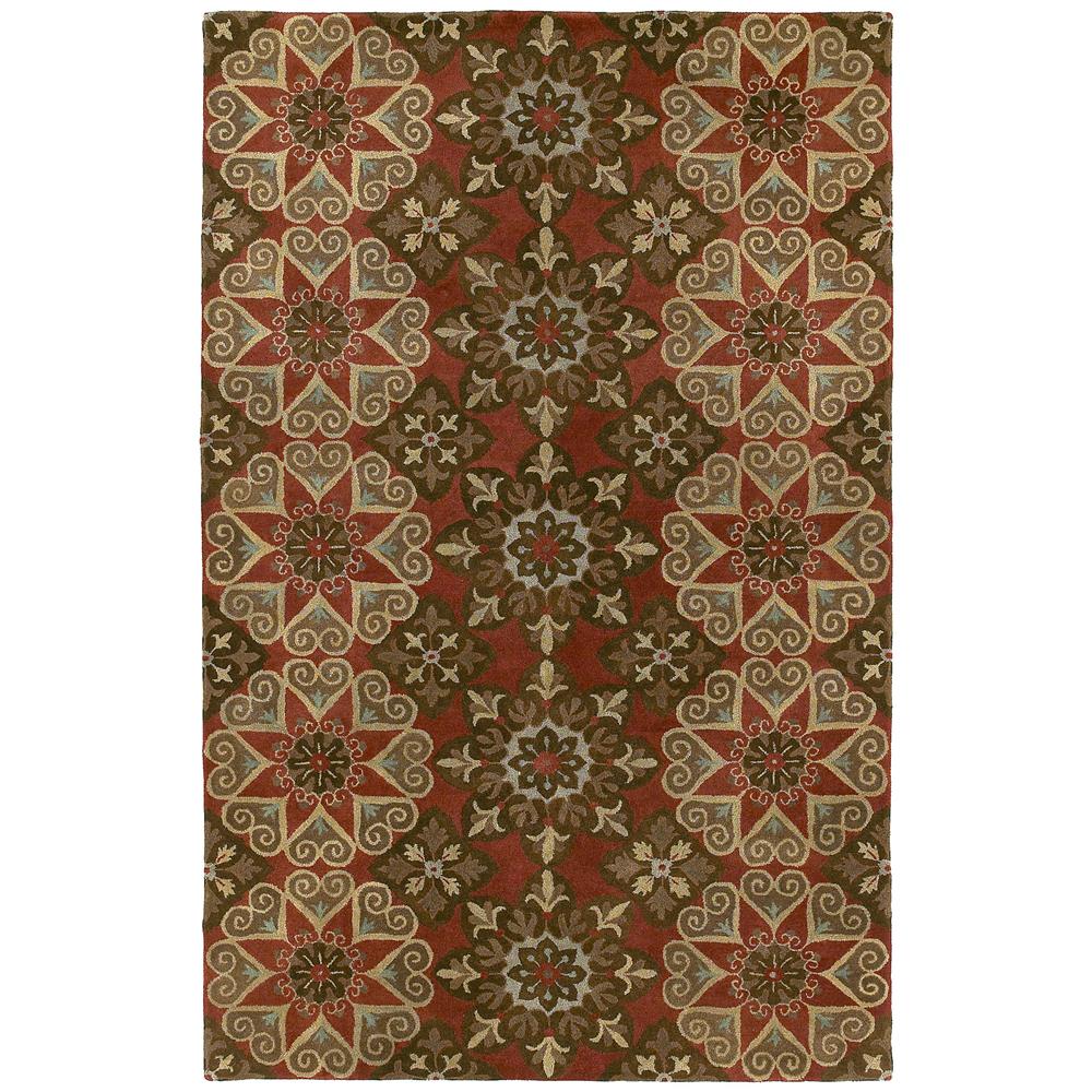 Kaleen Rugs 6049-57 Mystic Collection 9 Ft 6 In x 13 Ft Rectangle Rug in Salsa