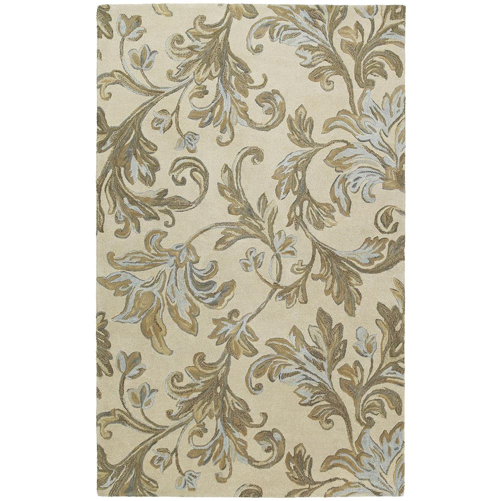 Kaleen Rugs 7507-01 Calais 2 Ft. X 3 Ft. Rectangle Rug in Ivory