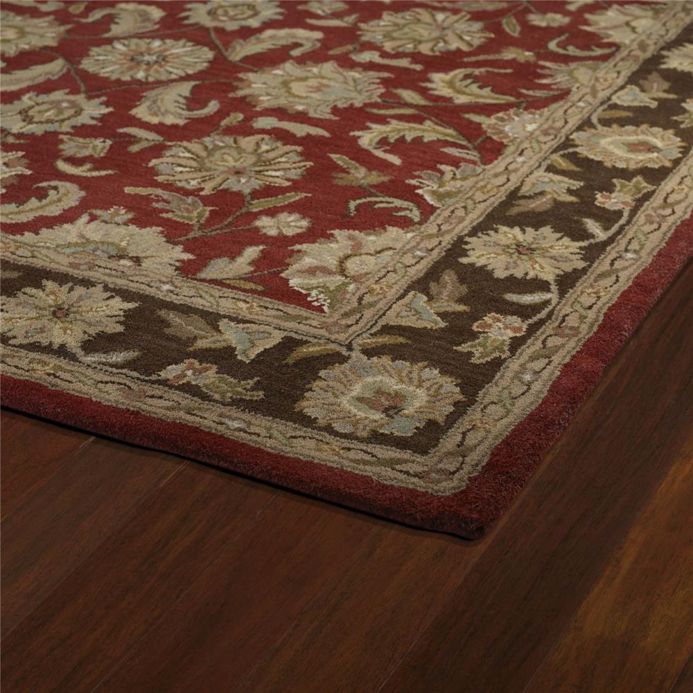 Kaleen Rugs 7807-57- Tara Square Collection 9 ft. 9 in. X 9 ft. 9 in. Square Rug in Salsa/Raspberry/Sage/Olive/Milk Chocolate/Terracotta/Taupe/Beige/Camel